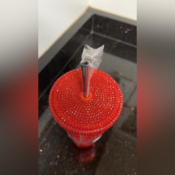 Red Spider-Man Rhinestone  Plastic Tumbler 24 oz NEW - Picture 3 of 10